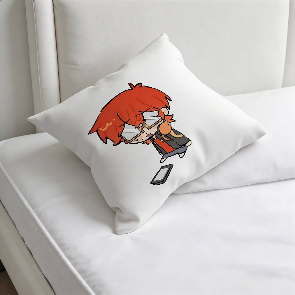 Mystic Messenger Luciel Square Pillow Case Soft Decorative Throw Pillow Cover for Home Sofa Bed
