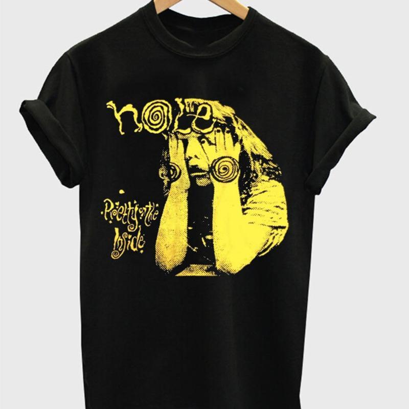 Hole Band T Shirt Black Cotton All Sizes Fan
