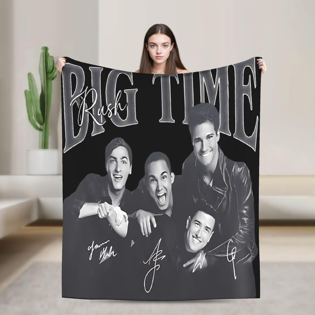 Big Time Rush Country Music Tour 2025 Flannel Blanket Winter Super Soft Throw Blanket for Living Room Bedspread Sofa Bed Cover
