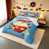Duvet Cover Set Very Hungry Caterpillar Apple Blue Stars Eric Carle Illustration for Men Women Fan Gift Room Decor