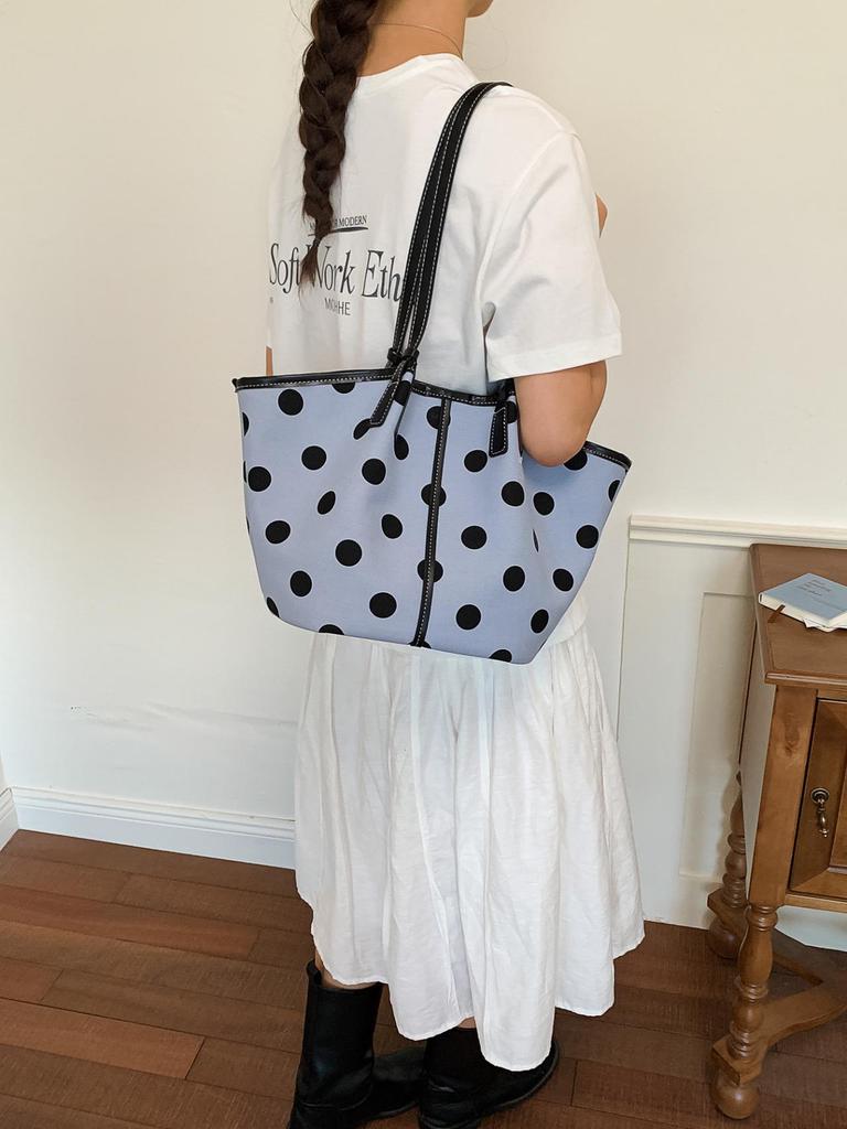 2026 Summer Polka Dot Bow Shoulder Bag for Women