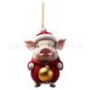 Cartoon Pig Festive Acrylic Pendant Cute Christmas Decoration For Vehicle Interiors