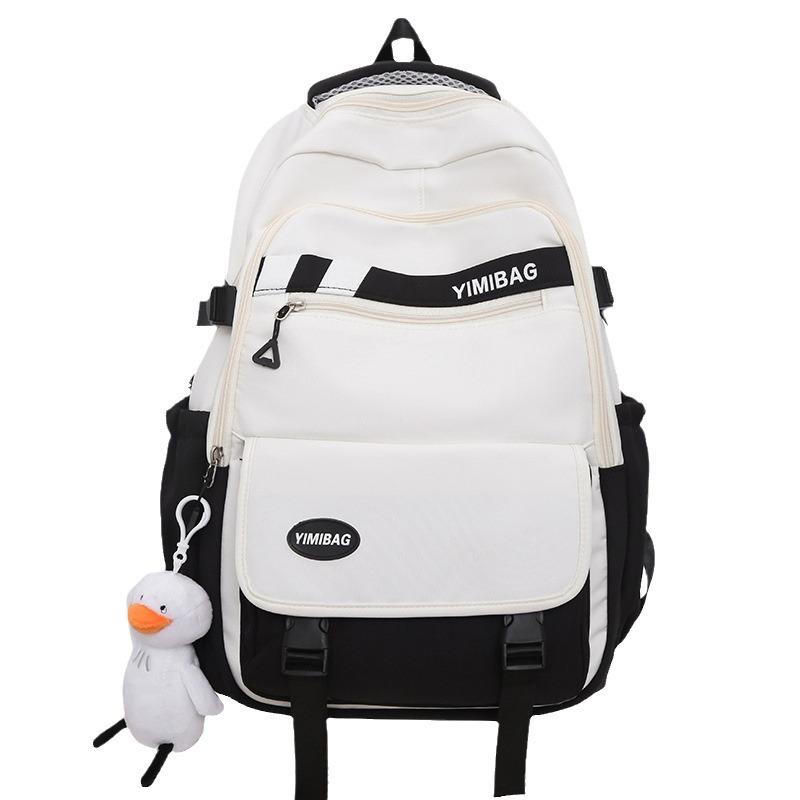 Children's Elementary School Students Junior High School Students High School Students Girls Boys Contrasting Color Large Capacity Backpack