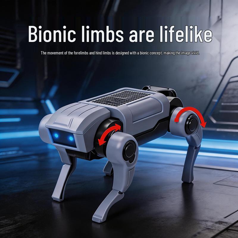 Educational Electric Robot Dog - Assembly Light-Up Bionic Toy for Kids