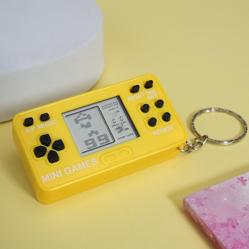 Mini Tetris Classic Handheld Game Console Keychain Toy