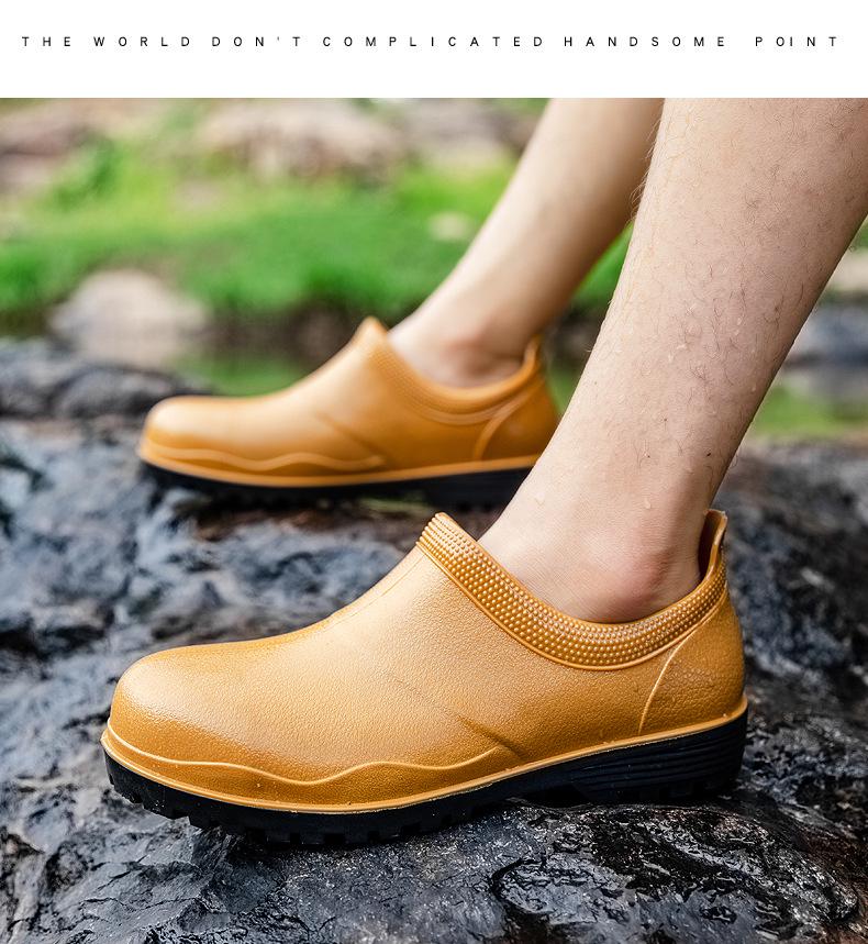 Men's Steel Toe Waterproof Construction Boots - Anti-Smash, Anti-Nail, Non-Slip, Wear-Resistant.