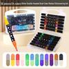 Double-Ended Glitter Marker Pen: Soft-Tip Watercolor Pen for Journaling & Painting, Non-Toxic & Washable, Ideal for Kids