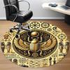 1pc Egyptian Symbols Office Round Area Rug, Under Office Chairs Bedroom Living Room Home Decor, Room Deco, Available in Various Sizes