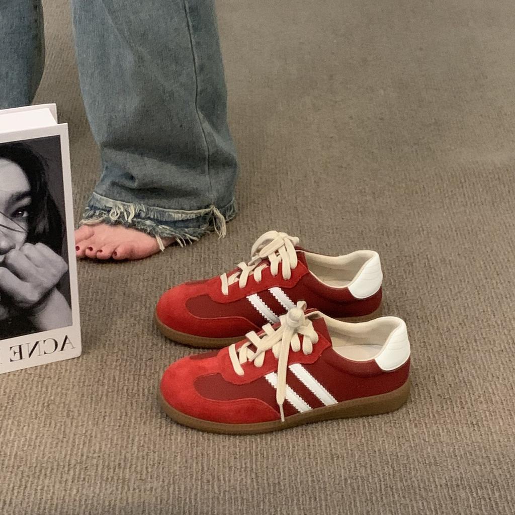 Casual versatile skirt lightweight thick-soled little white women's shoes new simple autumn retro shoes