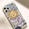 Sun Moon Shockproof Clear Case for iPhone 14/15/16/17 Pro Max Series
