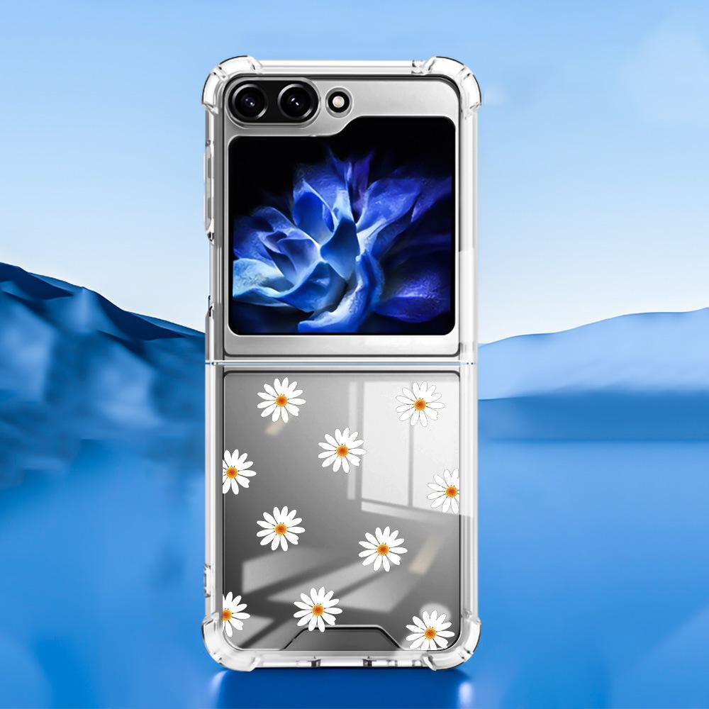 Samsung Galaxy Z Flip 5 Butterfly Lace 2-in-1 Phone Case with TPU+PC Material