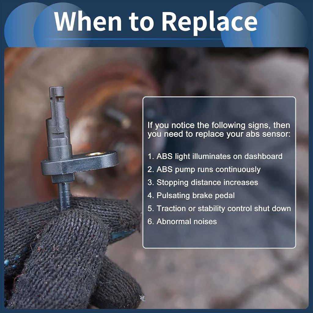 ABS Wheel Speed Sensor Front Left Right ABS Sensor Anti-lock Braking System Sensor No.8V512C204AF for Ford Fiesta 2009-2013