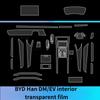 For BYD Han DM/EV Interior Transparent  Protective Film Center Console Gear Shift Navigation Screen Film Decoration