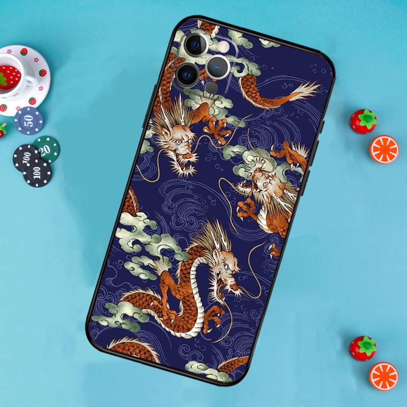 DRAGON TATTOO JAPANESE Phone Case For iPhone 17 Air 16 15 14 13 12 11 Pro Max 12 13 Mini 15 16 Plus 16e Cover Funda