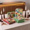 Christmas Unboxing Experience 5Pcs 24-Day Advent Calendar Box, Blank Gift Box with Xmas for Family Pull-Tab Windows, Countdown Surprise Toy Container,