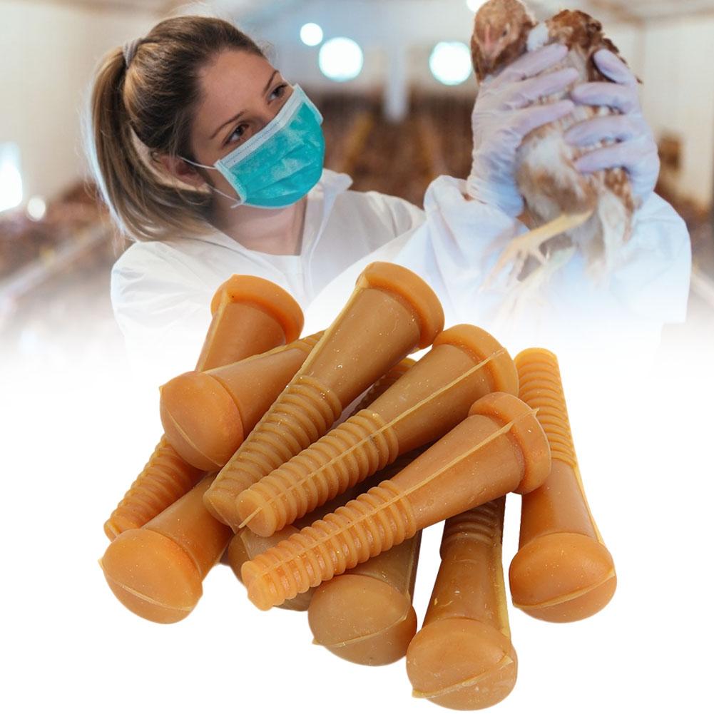 10 STÜCKE Gummi Viehzucht Geflügel Haarentfernungsleiste Maschine für Huhn Ente Gans ZubehörFaden