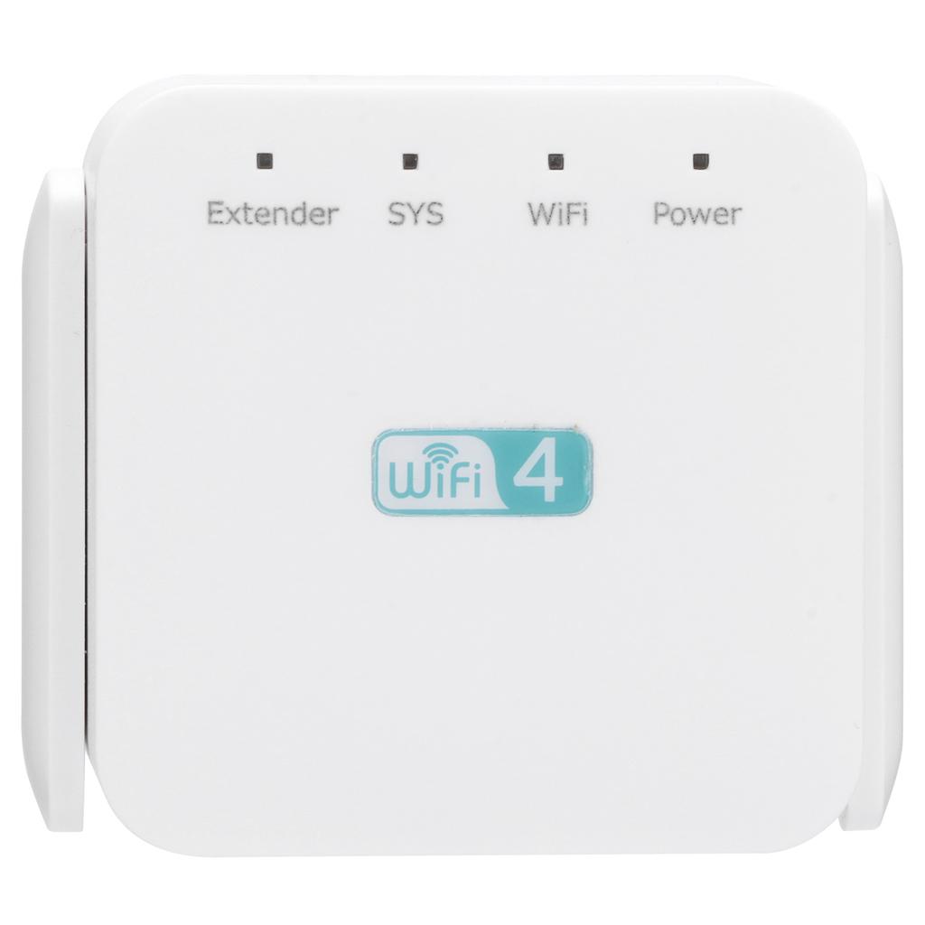 300M Repeater with Double Antenna Signal Amplifier Range Extender White 100?240VUS Plug