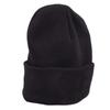 Black Warm Hat High Elasticity Acrylic Fiber Thermal Hat for Autumn Winter Black Imp Decoration