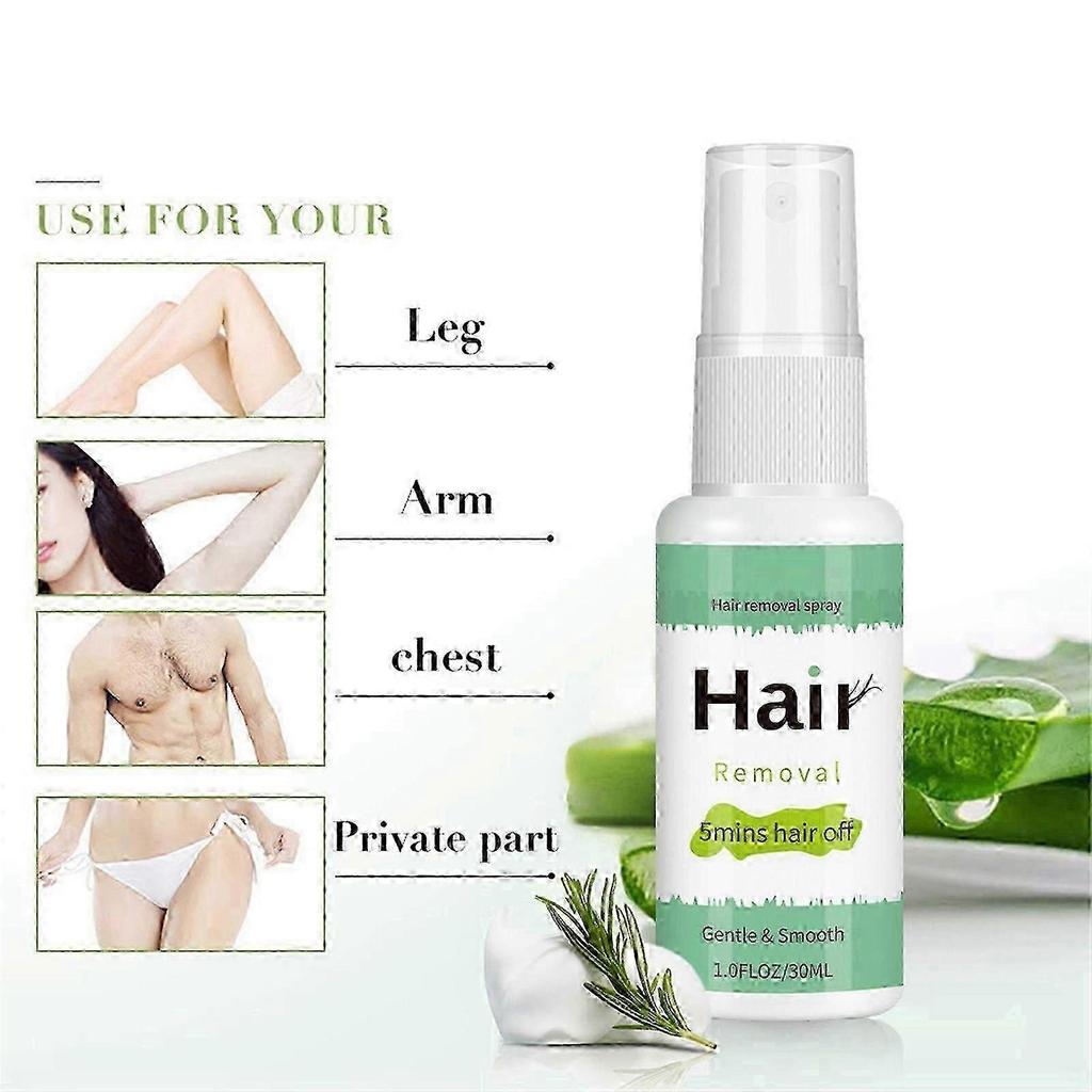 Hair Removal Spray Stop Hair Growth Inhibitor Remover, Hair Removal Spray For Women, Easy Hair Removal For Men 30ml