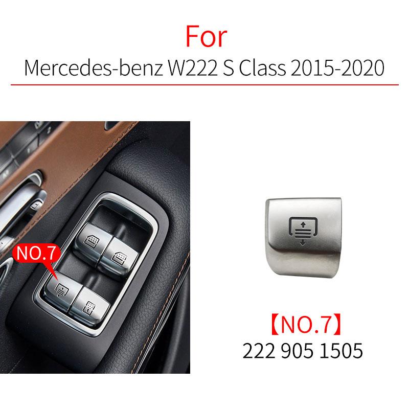 For Benz E S Class Car Power Window Switch Button Cover Cap Accessory For Mercedes W212 W222 E300 S300 S320 S350 S400 S500 S600