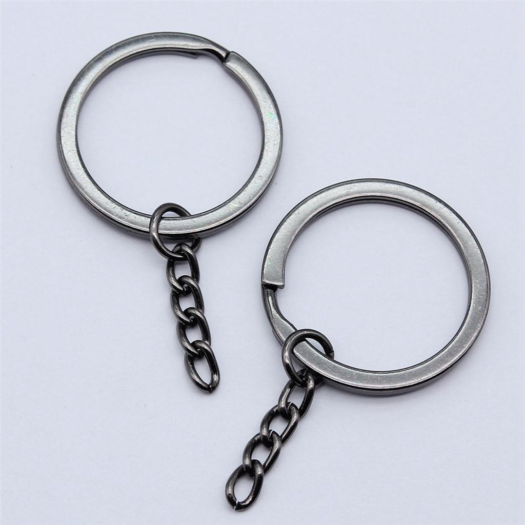 Zubehörteile 25-30mm Schlüsselanhänger 3 Größen 7 Farben Minimalistische Schmuckkomponenten QA005