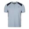 Mens Logo Woven Zip Neck Golf T-Shirt