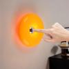 Used Donut Style Table Lamp: Orange Touch LED Bedside Atmosphere Lamp
