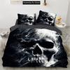 3D Print Fashion Grim Skull Bedding Set Boys Girls Twin Queen Full Size Duvet Cover Pillowcase Bed Adult Bedroom