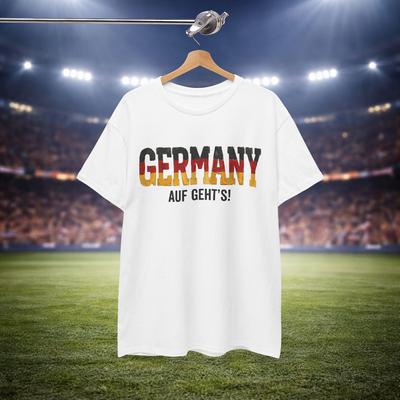 Unisex German Flag Theme Tee National Pride Football Lover Soccer Event Fan Gift Casual Streetw
