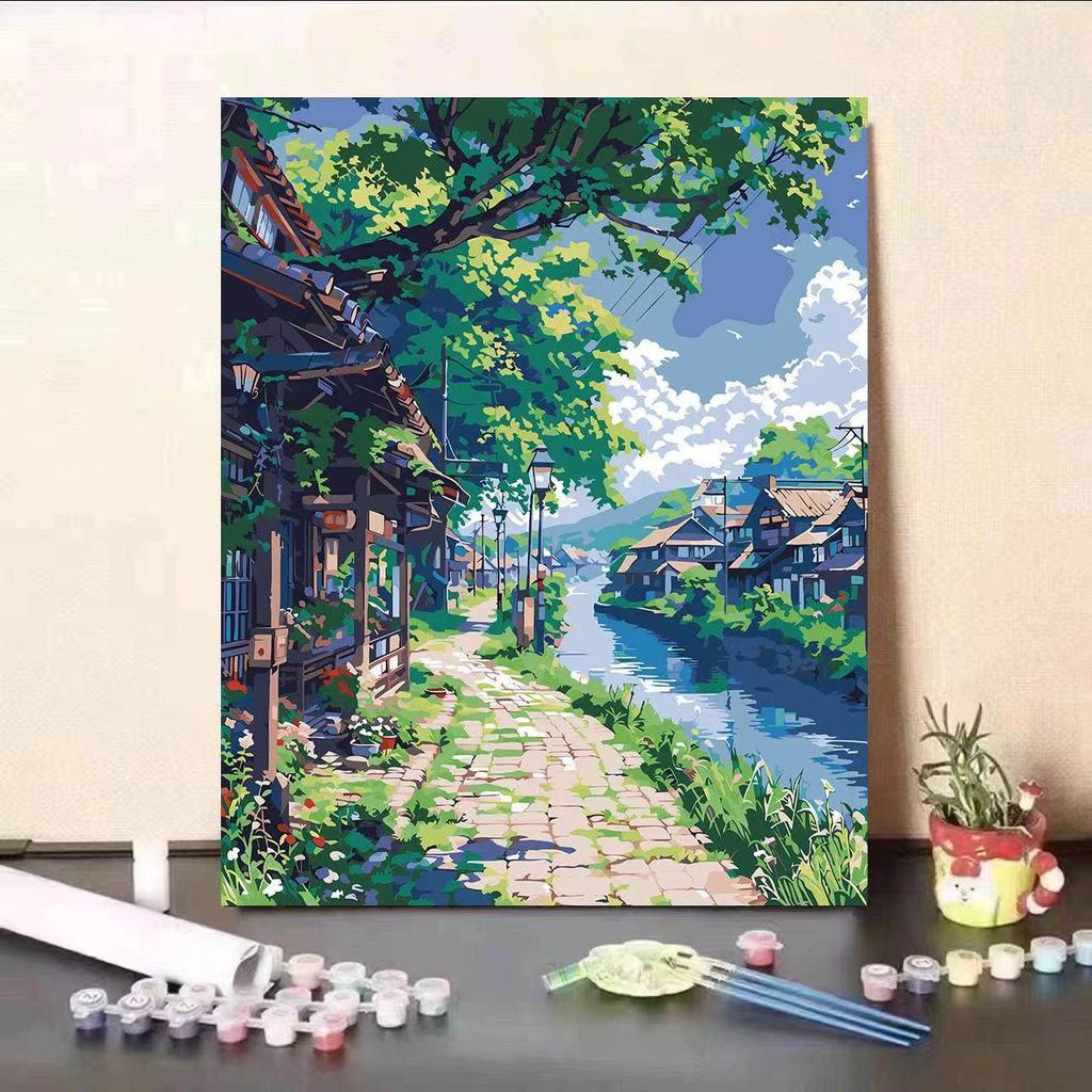 Hayao Miyazaki Summer Digital Oil DIY Painting: Healing, Stylish Living Room Decor Gift