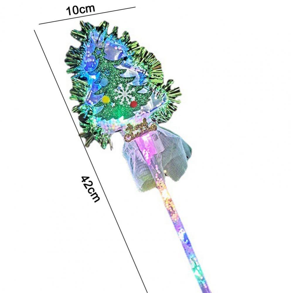 Multi-purpose LED Light-Up Wand Magical Wand Props Christmas Tree Glow Stick Xmas Home Decor