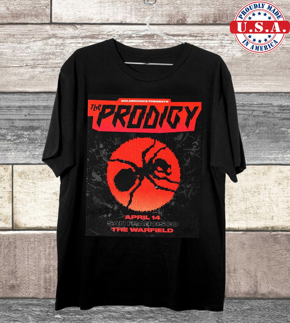 Футболка The Prodigy Band Live In Concert 2025 Полный размер S-5XL AA2045 Унисекс Футболка XXXL