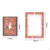 Elegant Floral Stationery Set with Lined Sheets and Matching Envelopes