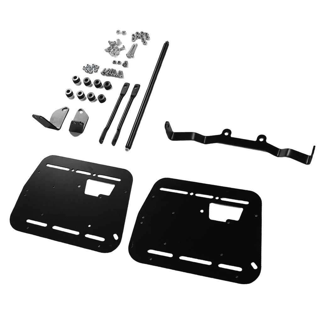 Motorcycle Side Racks Carbon Steel Saddlebags Support Bracket Quick Release Motorcycle Side Box Support Holder for 18L 28L 35L 38L Side Case