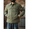 Lightweight down Jacket Men's Winter down Warm Work Shirt Coat Foreign Trade Men's Casual Turn-Down Collar Cotton Jacket