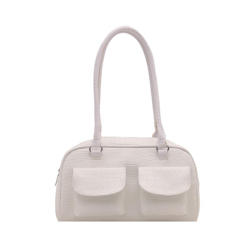 New Crocodile Pattern Underarm Bag Women's Simple Shoulder Bag Large Capacity Temperament Versatile Handbag