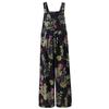 Women Ethnic Style Jumpsuits Summer Overalls Multicolor Square Neck Sleeveless Casual Rompers with Pockets for Girls Playsuit
