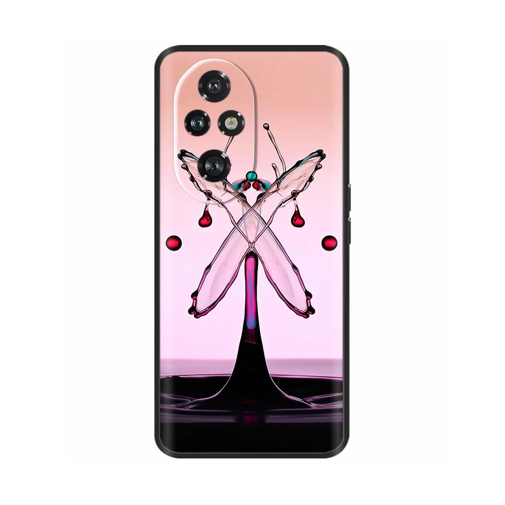 Für Honor 200 Pro Hülle Niedlich Weich Silikon TPU Coque Funda für Honor 200 Pro honor200 Handyhülle Schwarz Capas Für Honor 200 Lite