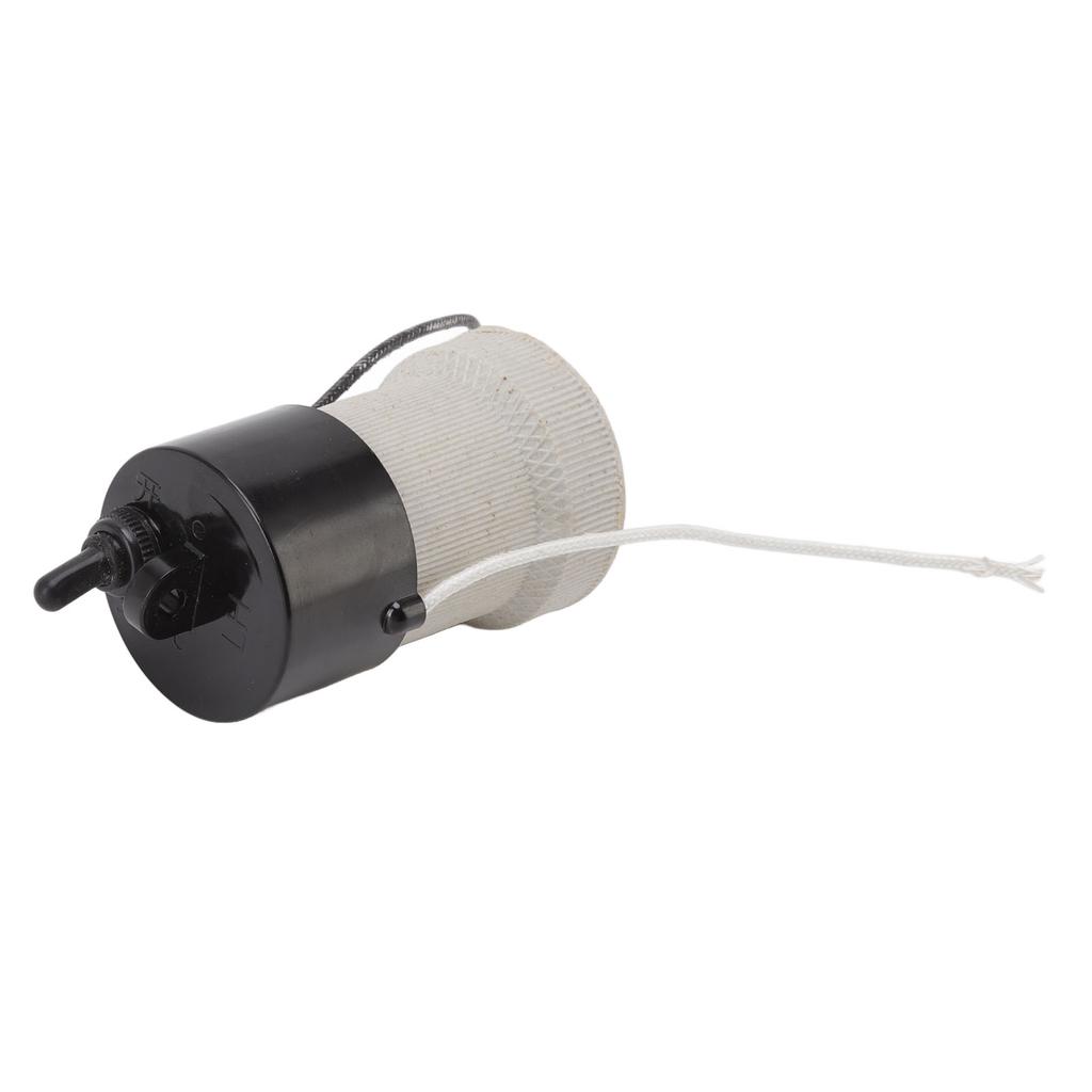 E27 Porcelain Lamp Holder Waterproof 2 Levels Adjustable Temp Heat Insulation Small Tee Heat Light