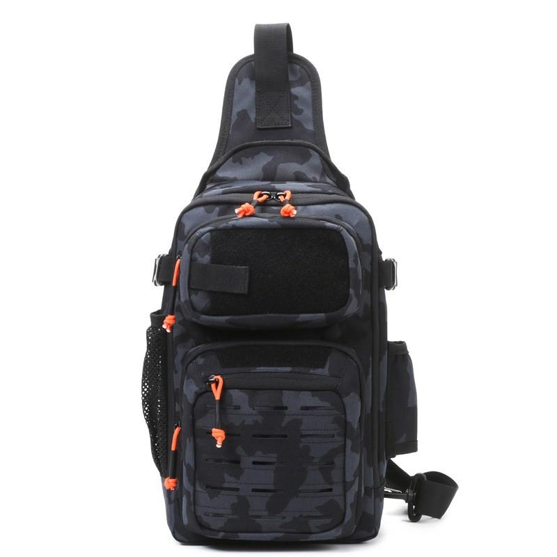 Multi-Functional Fishing Chest Pack Waterproof Tactical Sling Bag Outdoor Angling Hiking Camping Lightweight