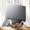 Foldable Computer Risers, Metal Notebook Support with AntiSlip Silicone Pad for Computer Notebook Tablets