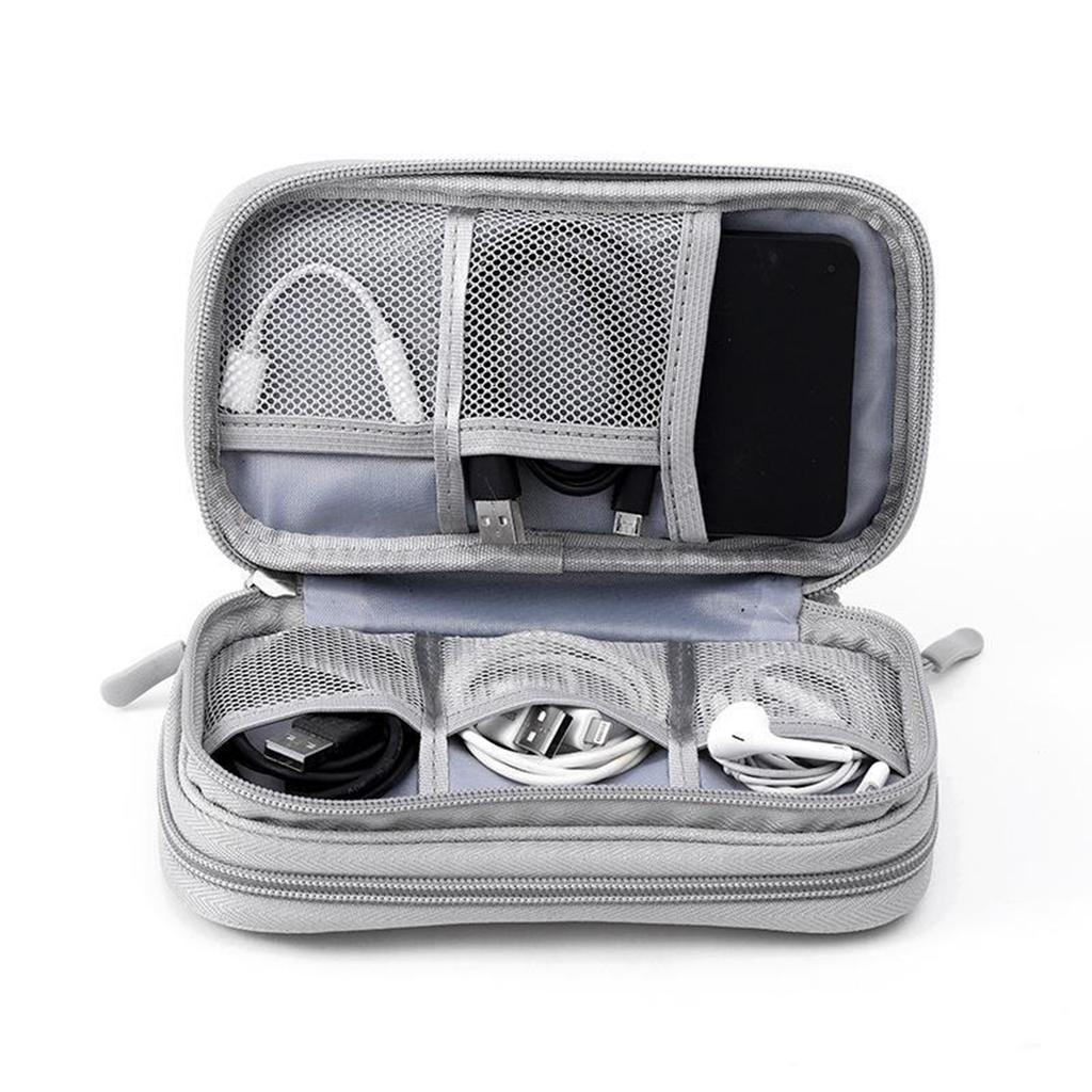 11*19cm Portable Storage Bag Cable Earphone USB Power Bank Pens Toiletries Accessories Waterproof Travel Organizer Case