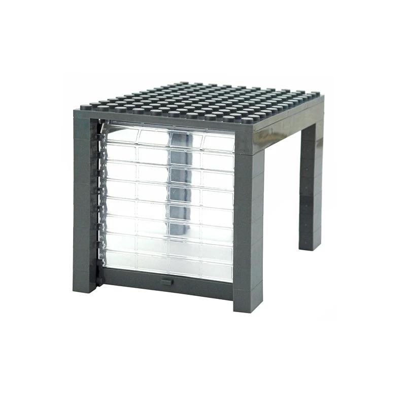 MOC Teile Stadtauto DO IT YOURSELF Zubehör Bausteine Traditionelles Auto Rolltor Garagentore Fenster Parkplatz Kreativität Spielzeug