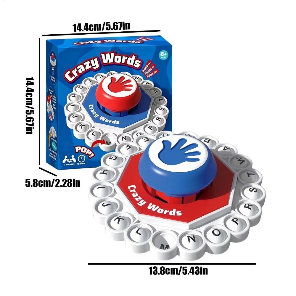 Letter Spelling Crazy Words Board Game ABS Letter Pressing Game Funny English Board Game