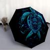 1pc Ocean Spirit Automatic Open 8-Rib Windproof Umbrella, Travel & Commuting, Suitable for All Seasons