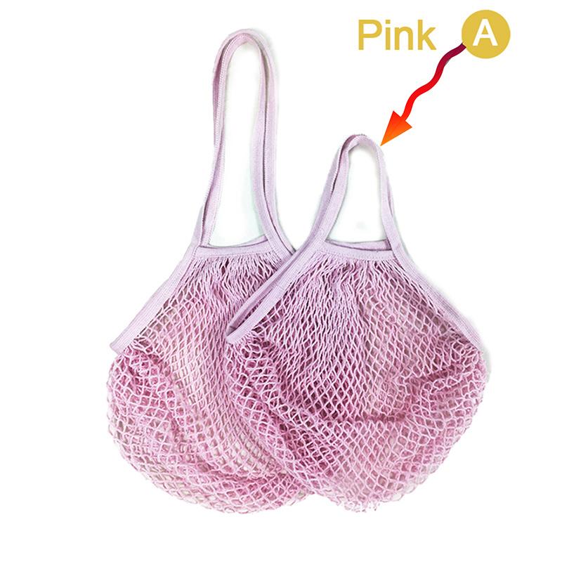 Reusable Grocery Produce Bags Cotton Mesh String Net Tote Bag Fruit Vegetable