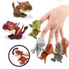 Mini Finger Dinosaur Anime Action Figures Toys Funny Simulation Dino Interactive Biting Hand Creative Tricky Tyrannosaurus Model