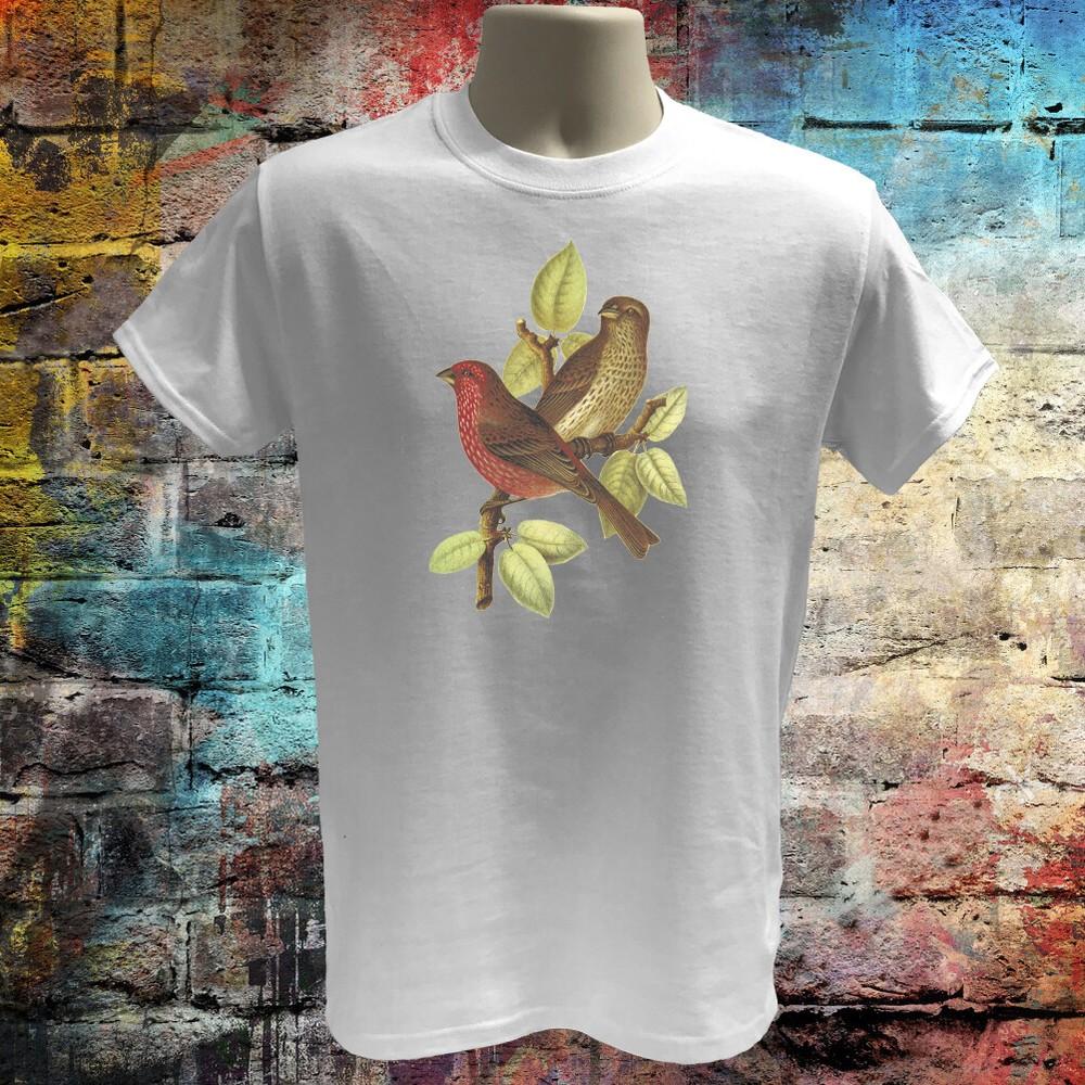 

Vintage birds Tshirt graphic tee animal shirt Unisex T-Shirt XXL