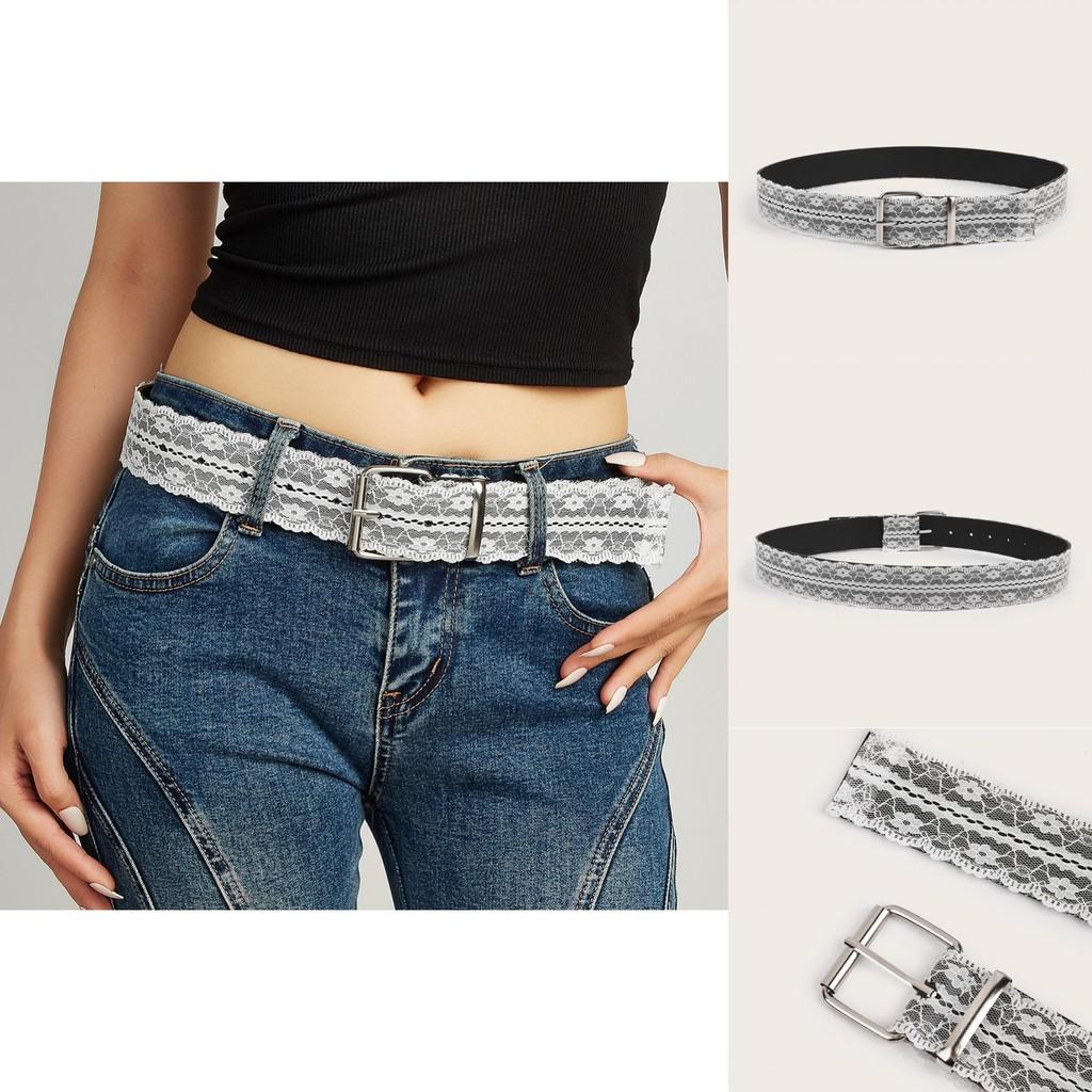 Simple Lace Flower And Element Design Casual Waist Belt For Fashion Women