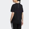 Adidas SS22 Solid Color Logo Round Neck Casual Short Sleeve T-Shirt Women Tops Black HC2547